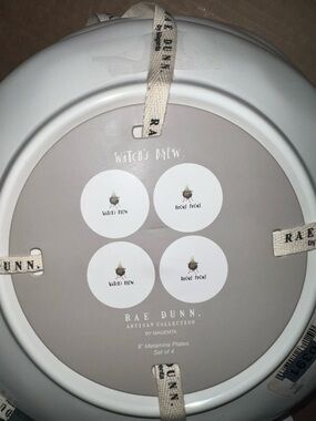 Rae Dunn Witch's Brew Melamine 8” Plate Set